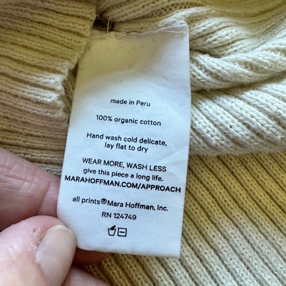 Mara Hoffman Helena Ribbed Sweater Size Medium - Picture 5 of 8